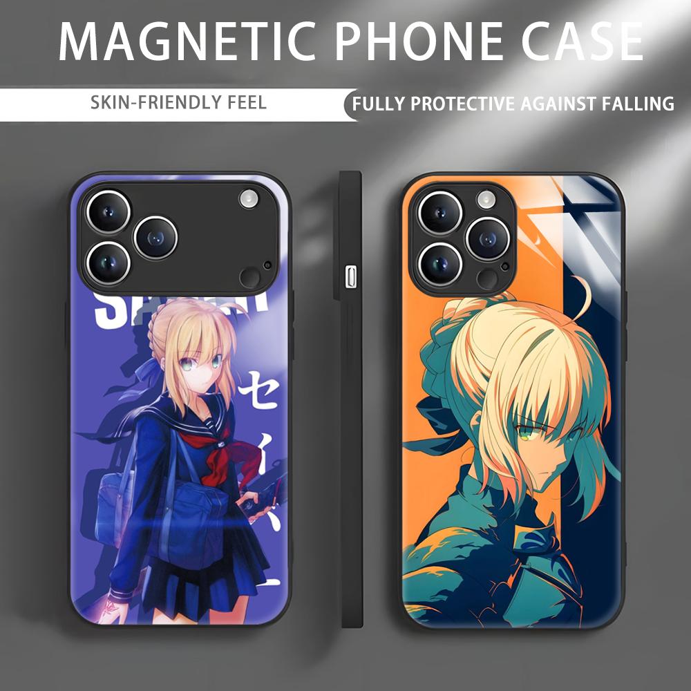 Apple Iphone 15 Pro Max - Casing Ponsel Anime Fate S-Saber Untuk
