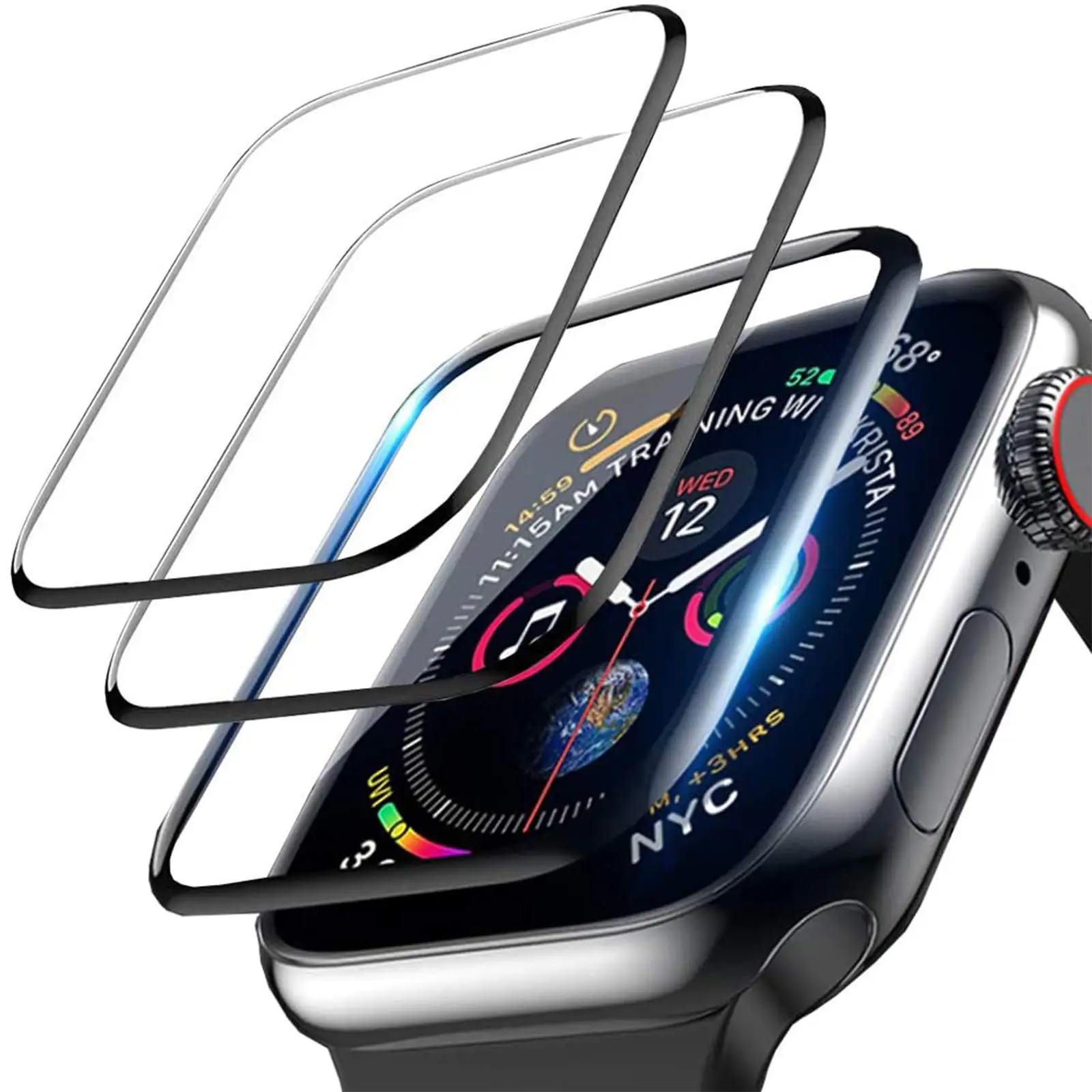 Kaca Tempered 3D untuk Apple W - Smartwatch Screen Film ulasan dan harga