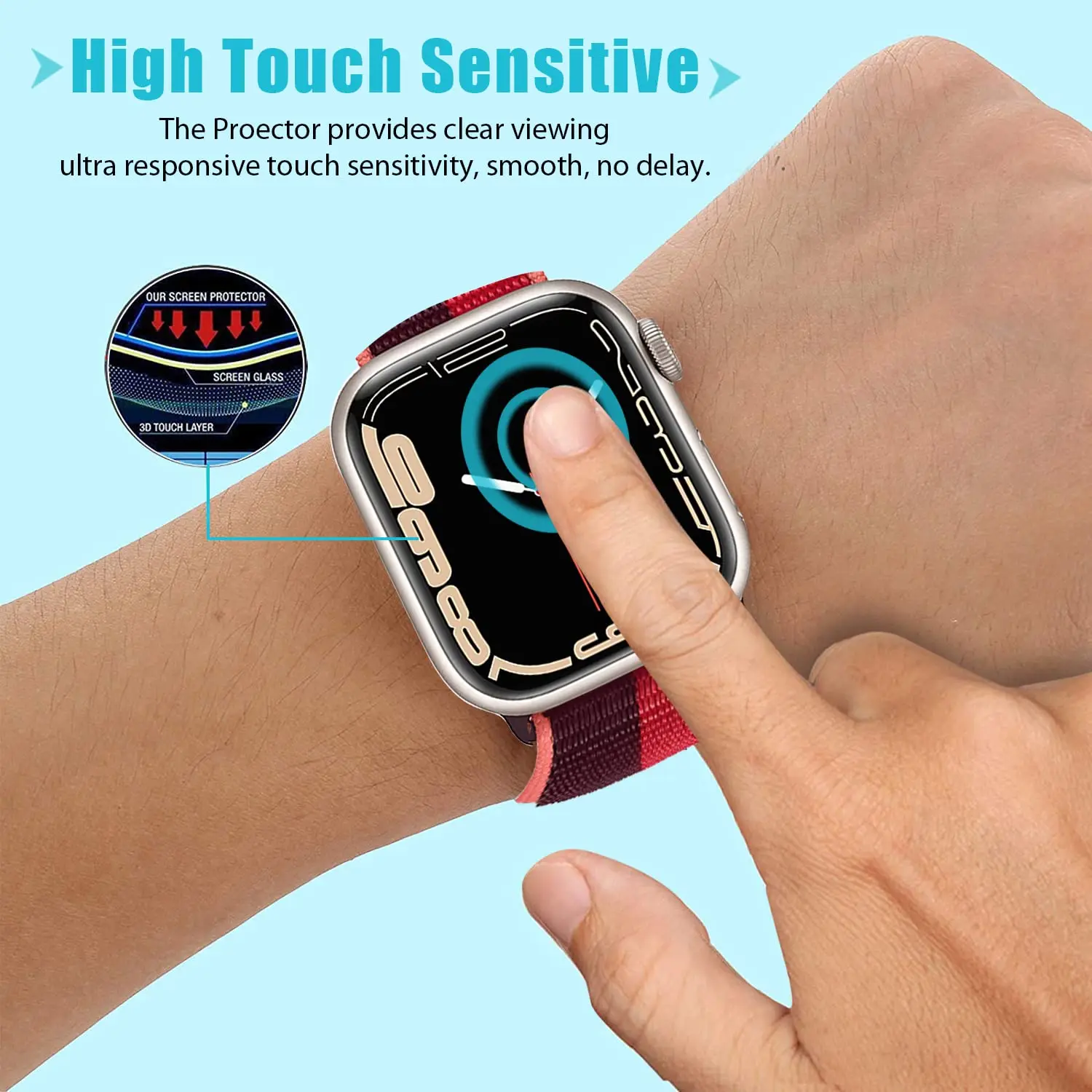 Kaca Tempered 3D untuk Apple W - Smartwatch Screen Film ulasan dan harga