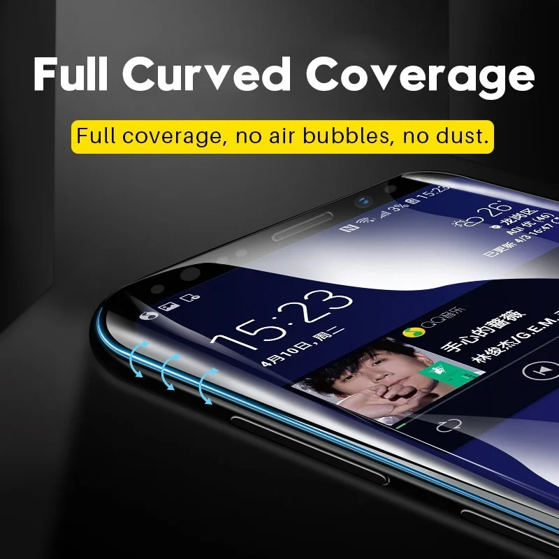 9D Film Kaca Tempered Melengku - Curved Edge Screen ulasan dan harga